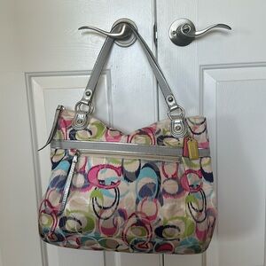 Coach multicolored tote bag